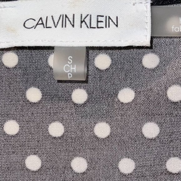 Calvin Klein Blouse with Side Slits and Pocket - Picture 3 of 4